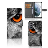 Samsung Galaxy S21 FE | Telefoonhoesje | Met pasjeshouder | Uil