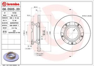 Remschijf BREMBO, Remschijftype: Massief, u.a. für Ford