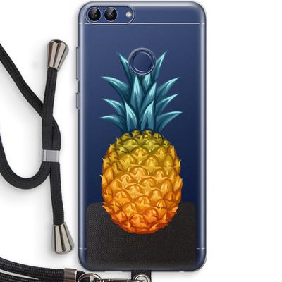 Grote ananas: Huawei P Smart (2018) Transparant Hoesje met koord