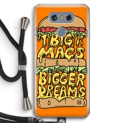 Big Macs Bigger Dreams: LG G6 Transparant Hoesje met koord
