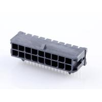 Molex 430451801 Male header, inbouw (standaard) Totaal aantal polen: 18 Rastermaat: 3.00 mm Inhoud: 1 stuk(s) Tray