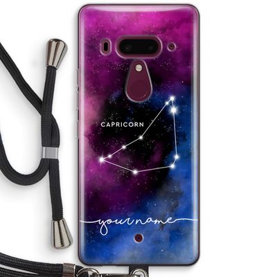 Sterrenbeeld - Donker: HTC U12+ Transparant Hoesje met koord