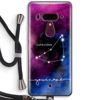 Sterrenbeeld - Donker: HTC U12+ Transparant Hoesje met koord