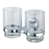 Haceka Aspen Dubbele Bekerhouder 15,4x10,2x9,5 cm Chroom