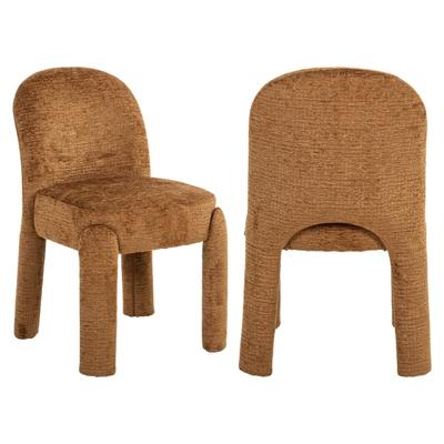 Eetkamerstoel Brandi cognac fusion (set van 2)