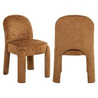 Eetkamerstoel Brandi cognac fusion (set van 2)