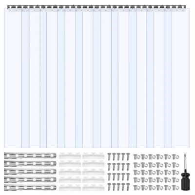 VEVOR 10x strokengordijnlamellen PVC transparant 152,4 x 213,4 cm