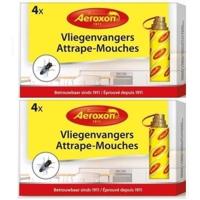 8x Aeroxon vliegenvangers met plakstrip 22 cm - Vliegenstrips 8x Aeroxon vliegenvangers met plakstrip 22 cm - Vliegenstrips
