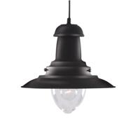 Searchlight Zwarte hanglampFisherman Ø 32cm - 4301BK