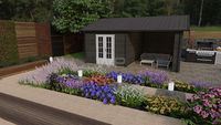 Woodpro Blokhut/Tuinhuis Edam 600x450 cm- Zadeldak- Hout- Woodpro