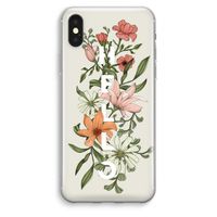 Hello bloemen: iPhone XS Max Transparant Hoesje