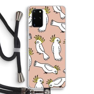 Papegaai: Samsung Galaxy S20 Plus Transparant Hoesje met koord