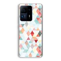 Gekleurde driehoekjes pastel: Xiaomi Mi Mix 4 Transparant Hoesje