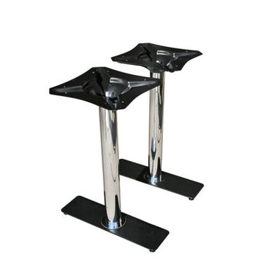 Chrome dubbele Voet voor Tafel TB-25 Chrome dubbele Voet voor Tafel TB-25