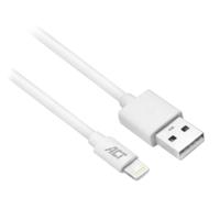 ACT AC3011 USB-A naar lightning kabel wit 1m