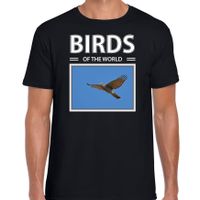 Havik roofvogels t-shirt met dieren foto birds of the world zwart voor heren - thumbnail