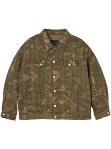 Marc Jacobs veste en jean à imprimé camouflage - Vert