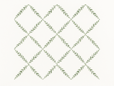 Olijfboomtakken keuken behang