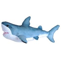 Pluche knuffel witte haai van 35 cm - thumbnail