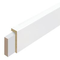 Stijlplint Overzet Witfolie 18x67mm - lengte 240cm Stijlplint Overzet Witfolie 18x67mm - lengte 240cm