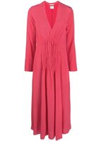 ISABEL MARANT robe mi-longue à fronces - Rose