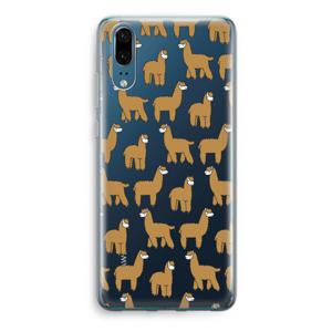 Alpacas: Huawei P20 Transparant Hoesje