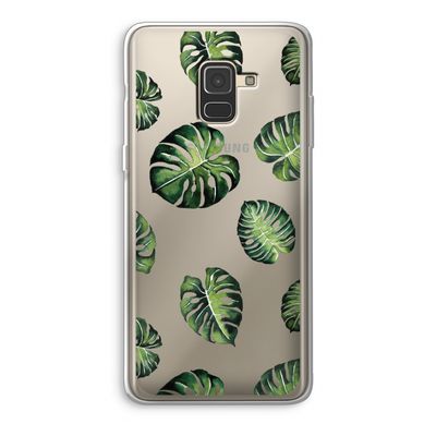 Tropische bladeren: Samsung Galaxy A8 (2018) Transparant Hoesje