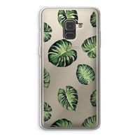Tropische bladeren: Samsung Galaxy A8 (2018) Transparant Hoesje
