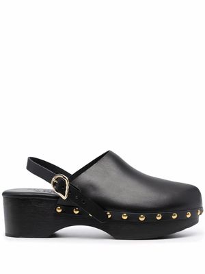 Ancient Greek Sandals mules cloutées Classic Closed 70 mm - Noir