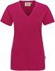 Hakro 126 Women's V-neck shirt Classic - Magenta - XL