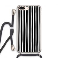 Stripes: iPhone 7 PLUS Transparant Hoesje met koord