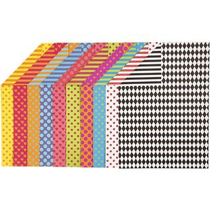 Creotime patroonkarton 21 x 29,7 cm 20 stuks multicolor