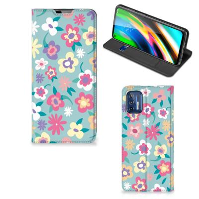 Motorola Moto G9 Plus Smart Cover Flower Power Motorola Moto G9 Plus Smart Cover Flower Power