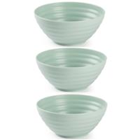 Plasticforte Schaaltjes - 6x - mint groen - kunststof - 14 x 6.5 cm - kom