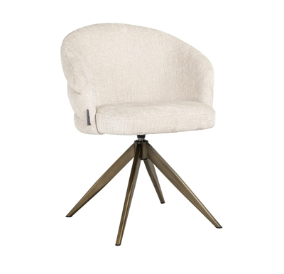 Eetkamerstoel Zendaya Beige Chenille