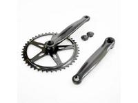 Hzb kettingwiel/crankset staal 46 tands 170 mm 1/8 + 3/32 zwart