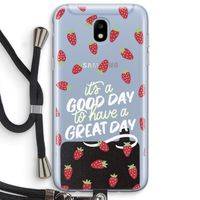 Don't forget to have a great day: Samsung Galaxy J5 (2017) Transparant Hoesje met koord