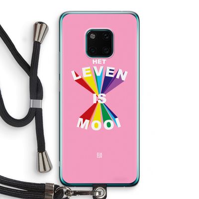 Het Leven Is Mooi: Huawei Mate 20 Pro Transparant Hoesje met koord