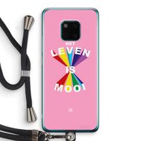Het Leven Is Mooi: Huawei Mate 20 Pro Transparant Hoesje met koord