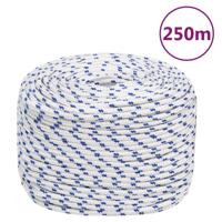 VidaXL Boot touw 8 mm 250 m polypropyleen wit VidaXL Boot touw 8 mm 250 m polypropyleen wit