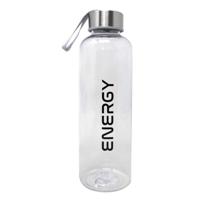 Drinkfles/waterfles/bidon - 570 ml - energy - zwart - kunststof