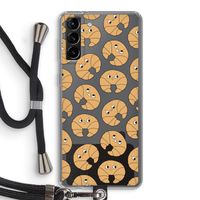 Croissant: Samsung Galaxy S21 Plus Transparant Hoesje met koord