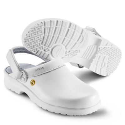 SIKA Fusion Clog ESD m. hielriempje OB SRC - 19467 Wit | Wit | Maat 46 - 5703617108187