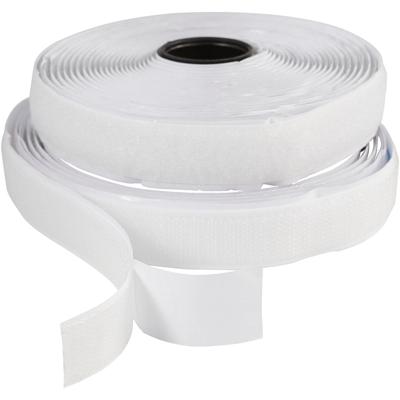 Creativ Company Klitteband haak en lussluiting, zelfklevend, b: 20 mm, wit, 5 m/ 1 rol
