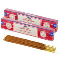 Satya Nag Champa wierrook stokjes Rozen bloemen geur - 30x - Lichaam in balans - Meditatie