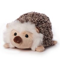 Inware pluche egel knuffeldier - bruin - 14 cm - thumbnail