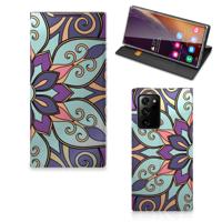 Samsung Galaxy Note 20 Ultra Smart Cover Purple Flower Samsung Galaxy Note 20 Ultra Smart Cover Purple Flower
