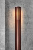 Buitenlamp staande lamp &apos;Aludra 45&apos; Nordlux modern E27 fitting donker messing 95 cm