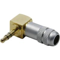 BKL Electronic 1103084 Jackplug 3.5 mm Stekker, haaks Aantal polen: 3 Stereo Goud 1 stuk(s)
