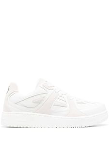 Trussardi baskets à lacets - Blanc